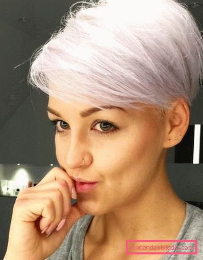 Пікс стрижка фото блондинки