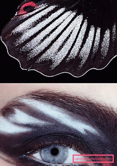 make- up очей в стилі зебра make- up очей в стилі зебра