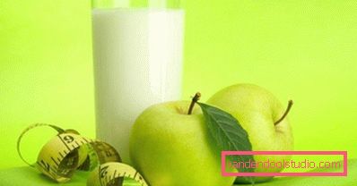 кефір, яблуко, стрічка кефір, яблуко, стрічка