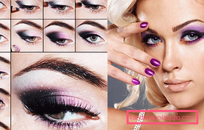 make-up для очей в фіолетових-тонах make-up для очей в фіолетових-тонах