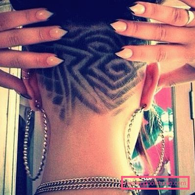 hair tattoo на потилиці hair tattoo на потилиці