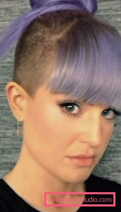 Жіночі стрижки з виголеним скронею на довге волосся Креативні жіночі стрижки з поголеними скронями і потилицею