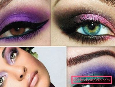 яскравий клубний make up очей
