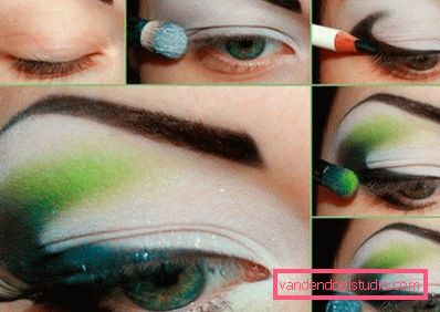 make up очей в зелених тонах
