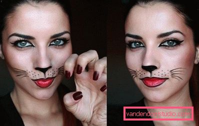 котяча мордочка на Хеллоуїн котяча мордочка на Хеллоуїн