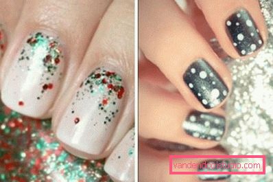новорічний nail art