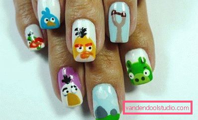 манікюр swag з angry birds