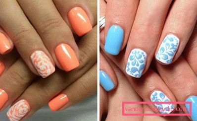 nail art з візерунками сніжком