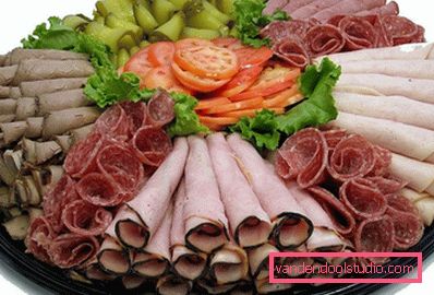 Святкові нарізки на стіл
