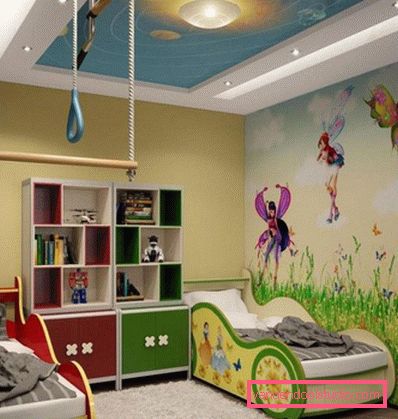 Цікавий дизайн дитячої кімнати для хлопчика різного віку