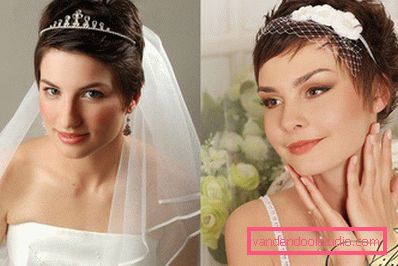 Весільні зачіски на коротке волосся - 100 красивих фото