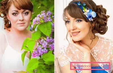 Весільні зачіски з чубчиком
