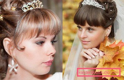 Весільні зачіски з чубчиком