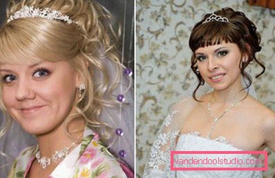 Весільні зачіски з чубчиком
