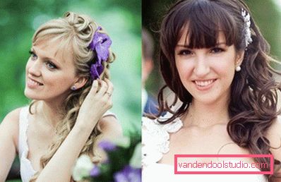 Весільні зачіски з чубчиком