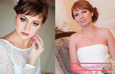 Весільні зачіски з чубчиком