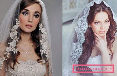 Весільні зачіски з фатою - 100 красивих варіантів