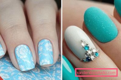блакитний і бірюзовий