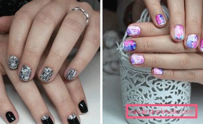 nail дизайн з термо-плівкою